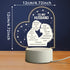 To My Husband  Acrylic Frame USB-Powered Night Lamp with Romantic Message